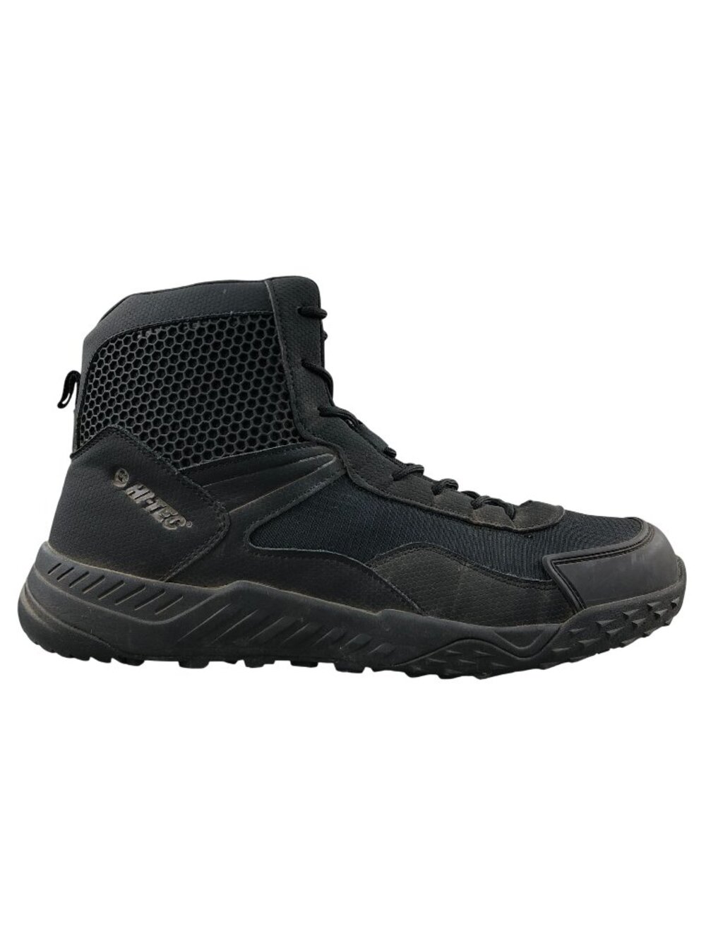 Hi-Tec Men's 12 Invader Black Leather MPACT Foam Tactical Combat Work Boots